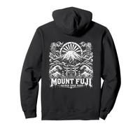 Monte Fuji Picco Sacro Alza Onde Giapponesi Felpa con Cappuccio