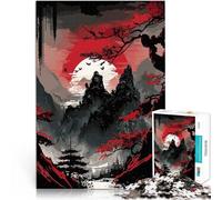 monte Fuji Puzzle da 1000 pezzi per adulti Giocattoli che creano dipendenza e sfidano l'intelligenza del cervello con pezzi completamente interconnessi di forma casuale 38x26cm