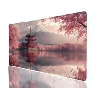 Monte Fuji Tappetino Mouse xxl 800x400x3mm, Impermeabile Tappetino Mouse Gaming, Mousepad Giappone Base in Gomma Antiscivolo Bordi Cuciti Resistenti All'abrasione Mousepad per Scrivania Gaming JXL0967