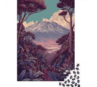 Monte Kilimangiaro Puzzle Per Adulti 38x26cm/1000pcs,Giochi Di Sfida