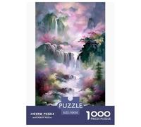 Monte Magico Puzzles 1000 Pezzi Gioco Di Sfida Giocattolo Adulti E Oltre 12 Anni Cascata Fantastica Puzzle Divertimento Famiglia Sfida Educativa Design Creativo Regalo Decorazione Casa 70x50cm/1000
