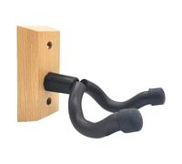 Monte murale del gancio di chitarra - Porta di legno universale per acustico, basso, ukulele, strumenti elettrici | Aggancio di base in legno con braccia imbottite morbide per impiccagione e protezion