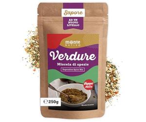 Monte Nativo - Miscela di spezie aromatiche essiccate per cucinare e insaporire le verdure, aroma e sapore intensi (250 g)