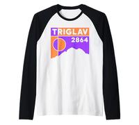 Monte Triglav Escursionismo Sci Regalo Escursione Kranjska Gora Slovenia Maglia con Maniche Raglan
