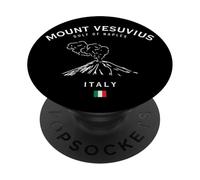 Monte Vesuvio Golfo Di Napoli Vulcano Italia Bandiera Italiana PopSockets PopGrip Adesivo