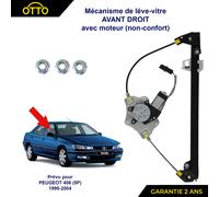 Monte Vetro Alzacristallo Anteriore Destro Pinze per Peugeot 406 1995-2004 -