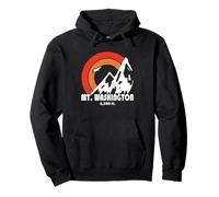 Monte Washington New Hampshire Sun Eagle Felpa con Cappuccio