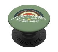 Monte Wilder Kaiser Viaggi Tirolo Austria Retro Trekking Regali PopSockets PopGrip Adesivo