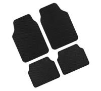 SET 4 TAPPETI TAPPETINI UNIVERSALI PER AUTO IN GOMMA ANISCIVOLO NERI SPESSI NEW