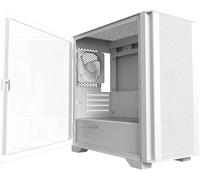 Montech AIR 100 LITE Micro ATX-2ｘVentole silenziose da 120 mm Preinstallate-Design ultra minimale-Pannello frontale in rete-Flusso d'aria elevato-Pannello laterale con porta aperta-Antipolvere, Bianco