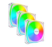Montech AX120 PRO PWM Lüfter, ARGB - 3er-Pack, 120mm, weiß