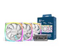 Kit di raffreddamento ad aria Montech AX120 PWM 120mm bianco 3 ventole ARGB 800-1600RPM 25mm extra silenzioso