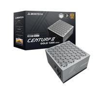 MONTECH Century II - Alimentatore ATX di fascia alta da 1200 W - 80 Plus Gold & Cybenetics Platinum - Completamente modulare - ATX 3.1 e PCIe 5.1 pronto con cavo da 12 V-2 x 6 - 10 anni