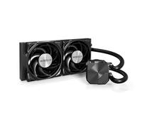MONTECH HyperFlow Silent 240 Black - Raffreddatore CPU liquido AIO ultra silenzioso, pompa 3100 giri/min, tripla ventola silenziosa, radiatore ad alta efficienza per una dissipazione del calore