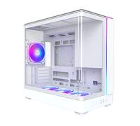 MONTECH King 15 PRO - Case PC Micro-ATX, vetro panoramico curvo, flusso d'aria del camino, supporto radiatore da 360 mm, costruzione compatta per sistemi ad alte prestazioni, 4 ventole ARGB PWM