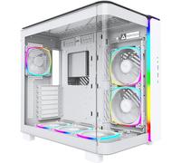 Montech - Case KING 95 PRO Midi Tower ATX / micro ATX / mini-ITX 3 Porte USB 3.2 Colore Bianco (Finestrato)