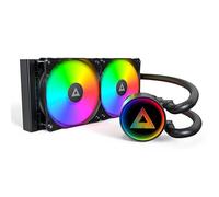 MONTECH Lightflow ARGB 240 Black - Raffreddatore CPU liquido ultra-silenzioso, pompa 3100 giri/min, tripla ventola silenziosa, radiatore ad alta efficienza per una dissipazione del calore superiore