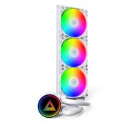 Montech LightFlow ARGB 360 Processore Raffreddatore di liquidi tutto in uno 12 cm Bianco 1 pz