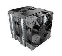 MONTECH NX600 Dual-Tower CPU Air Cooler con 6 heatpipe e copertura superiore premium | Ventola premium E28 PWM da 28 mm | Base in rame saldato | Dissipazione del calore superiore | Supporto per tutti