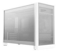 MONTECH Dieci case per PC Micro ATX da 22,7 l, telaio modulare a rete ad alto flusso d'aria per costruzione di aria, liquidi o SFF, supporto radiatore da 360 mm, include ventola posteriore, bianco