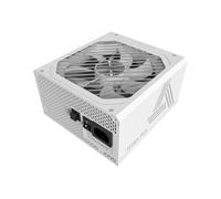 Montech Titan - Alimentatore da gioco ATX di fascia alta da 750 W, 80 Plus Platinum & Cybenetics Platinum, completamente modulare, ATX 3.1 e PCIe 5.1, copertura 10 anni, colore: Bianco