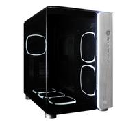 MONTECH X Gear Seeker, King 95 Ultra Dual-Chamber ATX Gaming Case, High-Airflow, Pannello I/O in alluminio, robusto vetro frontale curvo temperato, sei ventole ARGB preinstallate, grigio siderale