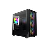 MONTECH X5M Torre da gioco ATX nera 4x120 mm aRGB Vetro temperato USB-C