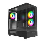 MONTECH XR Midi-Tower Tempered Glass black Midi/minitower ATX Mini-ITX XR (B)