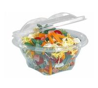 100 VASCHETTE CONTENITORE PER ALIMENTI CC 500 ROTONDA CUKI TRASPARENTE RESISTENT