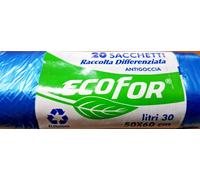MONTEDORO SRL 480 SACCHI DIFFERENZIATA ANTIGOCCIA SACCO IMMONDIZIA 50X60 BLU