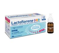 Montefarmaco Lactoflorene Bimbi - Integratore probiotico per la flora intestinale, 12 flaconcini