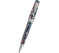 Montegrappa Elmo 02 ISE2RBAR_1 - Penna a sfera in resina, in acciaio inox e ottone, colore Croda Rossa - inclusa mina di ricarica, lunghezza: 142 mm