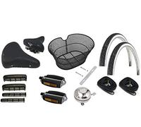 MONTEGRAPPA Kit Ricambi Bicicletta Bici Graziella 20" Copertoni + Sella + Cesto + Pedali ECC