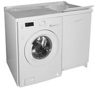 Montegrappa Lavatoio e Coprilavatrice 109x60x89cm ASSE in Termoplastico Edilla Bianco Destro