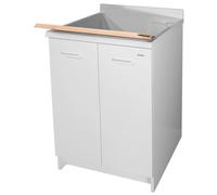 Montegrappa Mobile Lavatoio 60x60x85cm 2 Ante ASSE in Legno Edilla Bianco