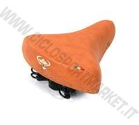 MONTEGRAPPA Sella Molle Ideale per Bicicletta Graziella - Epoca - R - Olanda - Vintage Uomo - Donna (Miele)