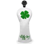 Montela Golf Club Covers Lucky Clover - Copritesta per mazze da golf, in legno, ibrido, 3 copritesta per mazze da golf, per Scotty Cameron Taylormade Titleist Odyssey