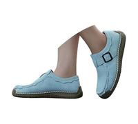 Montela - Scarpe da donna e mocassini, ortopediche Mary Jane, scarpe estive a piedi nudi, per il tempo libero, per la primavera, per la camminata e la vita di tutti i giorni, Azzurro, 39 EU