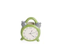 MONTEMAGGI Umidificatore da Termosifone a Forma di Sveglia 14X5X18 cm Ceramica, Verde