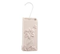 Montemaggi Umidificatore da Termosifone in Ceramica Rettangolare Bianco Anticato Fiore con Ape 9x4x19cm