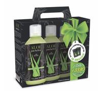 MONTENATURA® Aloe purActive | Integratore alimentare di puro succo 100% Aloe Vera non pastorizzato da bere puro | Tripack 3 x 500 ml