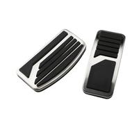 Montenna Copertura di protezione del pedale dell'auto, adatta for Mitsubishi, Eclipse Cross Eclipsecross PHEV 2017-2021 AT MT Pedali automatici in acciaio inossidabile copri pedale frizione(AT)