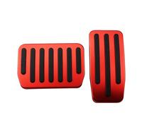 Montenna Copri pedali freno auto, adatti for Tesla, modello 3, Y, pedale acceleratore e, accessori, lega di alluminio copri pedale frizione(Red)