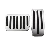 Montenna Copri pedali freno auto, adatti for Tesla, modello 3, Y, pedale acceleratore e, accessori, lega di alluminio copri pedale frizione(Silver)