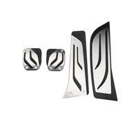 Montenna Pedali freno for auto con guida a destra adatti for BMW Serie 1 2 3 4 F20 F21 F22 F30 F31 F34 F32 GT 318 320i copri pedale frizione(MT With Rest Pedal)