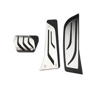 Montenna Pedali freno for auto con guida a destra adatti for BMW Serie 1 2 3 4 F20 F21 F22 F30 F31 F34 F32 GT 318 320i copri pedale frizione(AT With Rest Pedal)