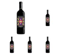 Montepietroso Primitivo di Puglia IGT - Vino Rosso, 750 ml (Confezione da 5)