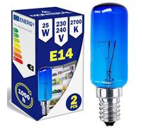 MONTERAL 2 Pezzi Lampadina da Frigorifero E14 25W 230/240V con codice Originale 00612235 612235 per Bosch per Siemens per Neff