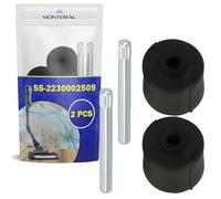 MONTERAL 2 Pezzi Ruote per Spazzola Aspirapolvere Senza Fili con Codice Originale SS-2230002509 SS2230002509 per Rowenta X-Force Flex