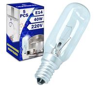 MONTERAL 5 Pezzi Lampadina Cappa Cucina E14 40W 220V 300°С con Codice Originale 484000000985 9029791929 per Whirlpool